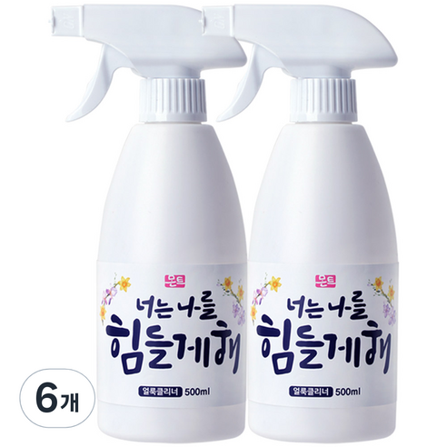 몬트 너는나를힘들게해 얼룩클리너, 500ml, 6개