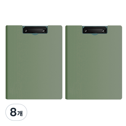 동아피엠에스 심플 커버 클립보드 A4 31.5 x 24 cm, 딥그린, 8개