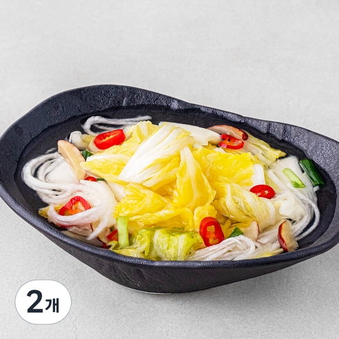 선도농협 선장 아산맑은 백김치 썰은김치, 900g, 2개
