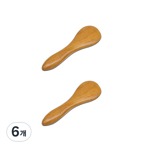 샌달 우드 스크래핑 보드 나무 전신 얼굴 마사지기 I, 6개
