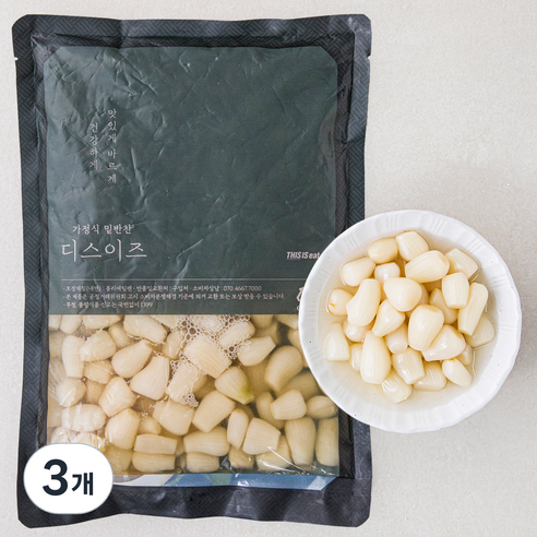 디스이즈 락교 장아찌, 1kg, 3개