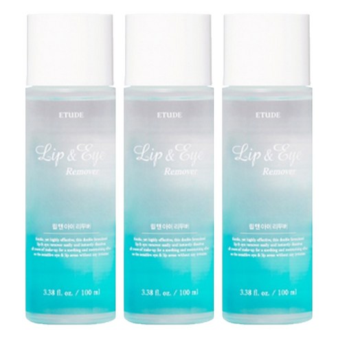 에뛰드하우스 립 앤 아이 리무버, 100ml, 3개