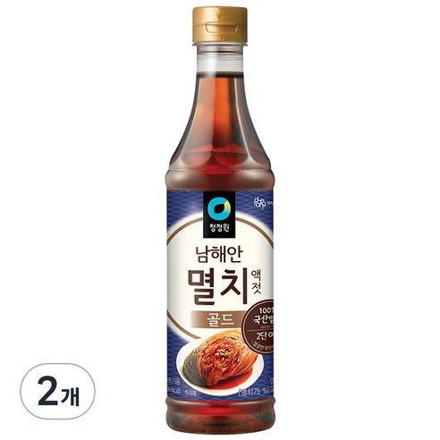 청정원 멸치골드액젓, 1kg, 35개