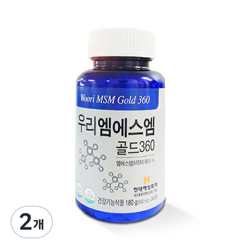 우리엠에스엠 골드360, 2개, 180g