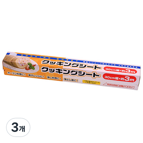 마루끼 베이킹용 종이호일 무색, 3개