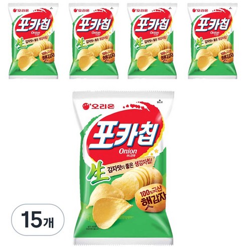 오리온 포카칩 어니언맛, 66g, 15개