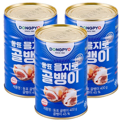 동표을지로 골뱅이 통조림, 400g, 3개