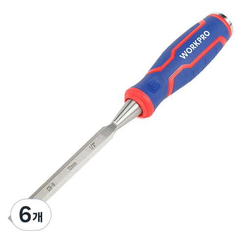 워크프로 목재 끌 12mm WP243006, 6개