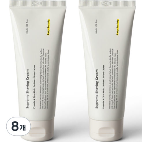 레이지소사이어티 슈프림 쉐이빙크림, 8개, 100ml