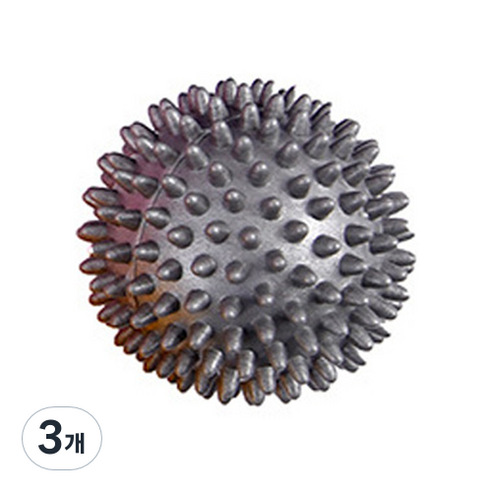 피어니스트 스포츠 근육 돌기 마사지볼 9cm, 그레이, 3개