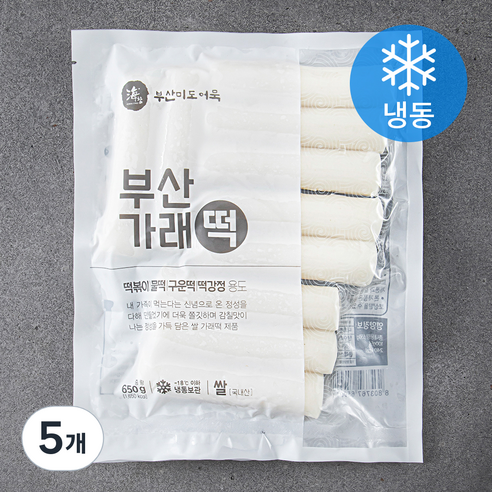 부산미도어묵 부산 가래떡 (냉동), 650g, 5개