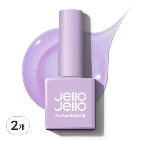 젤로젤로 프리미엄 젤네일 폴리쉬 시럽 컬러 10ml, JJ-17 퍼플캔디, 2개