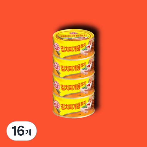 오뚜기 김치찌개용 참치, 135g, 16개