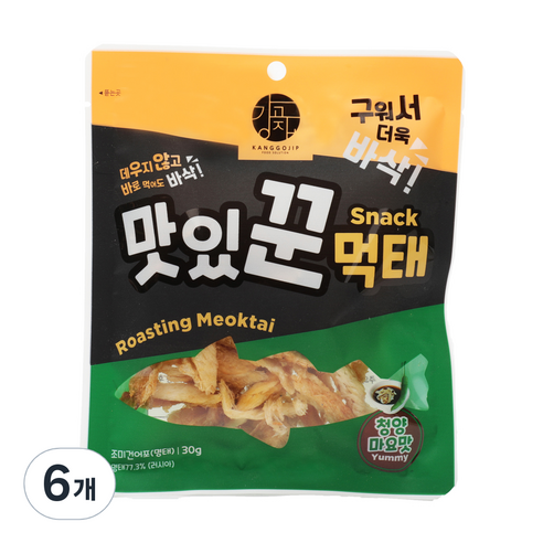 강고집 맛있꾼 먹태 청양마요맛, 30g, 6개