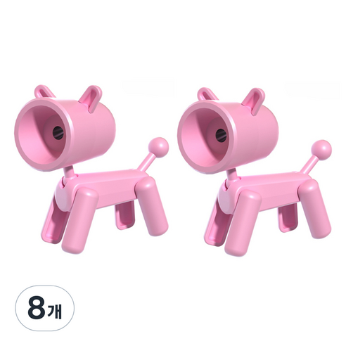 블랙트리 스탠딩 휴대용 연필깎이, 핑크, 8개