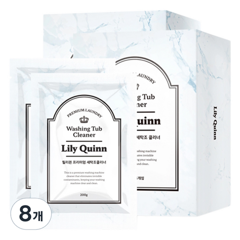 릴리퀸 프리미엄 세탁조 클리너 4p, 800g, 8개