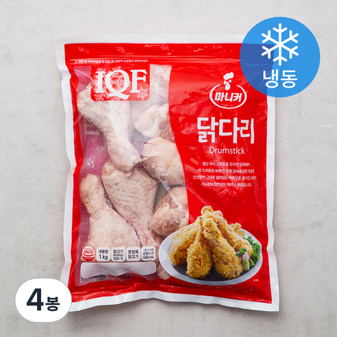 마니커 IQF 닭다리 (냉동), 1000g, 4개