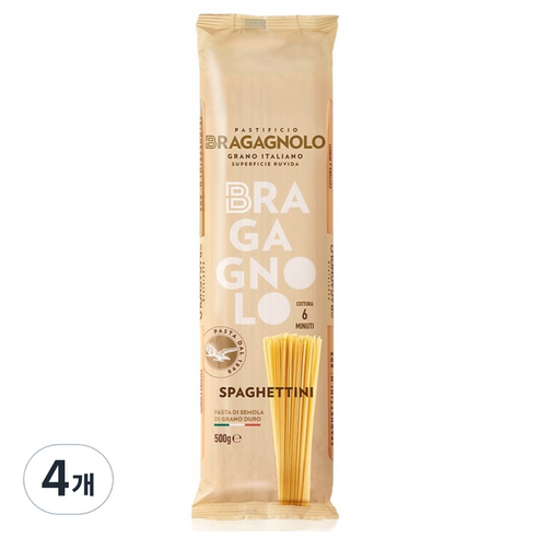 브라가뇰로 스파게티니, 500g, 4개