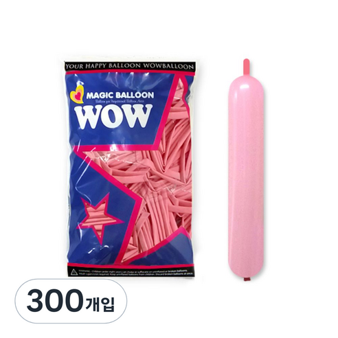 막대풍선260, 기본핑크, 300개입