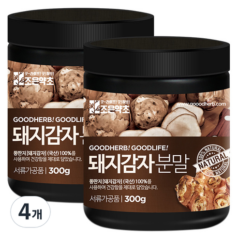 조은약초 돼지감자가루, 300g, 4개