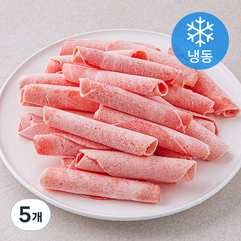 돌돌이 대패 목살 구이용 (냉동), 400g, 5개