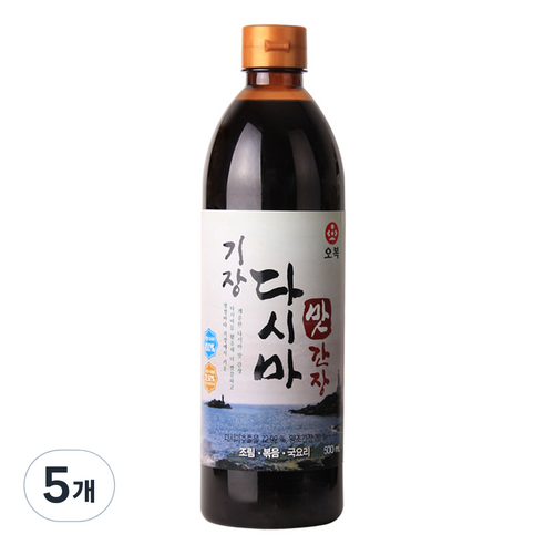 오복식품 기장 다시마 맛간장, 5개, 500ml