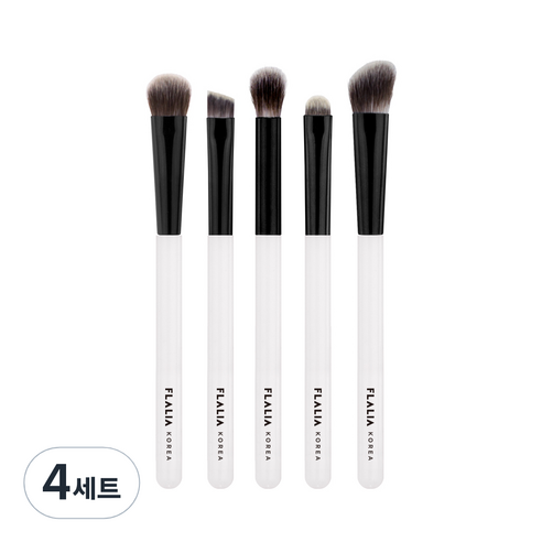 플라리아 미니 브러쉬 5종세트, 혼합 색상, 4세트