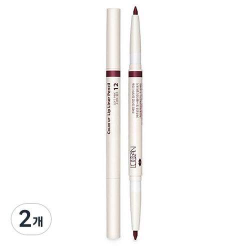 로쎄앙 오토 듀얼 립라이너 0.5g, 12호 소프트 핑크, 2개