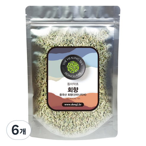 동이약초 중국산 회향, 6개, 150g