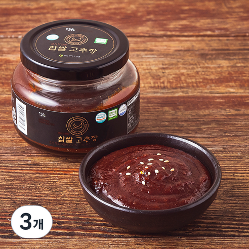 담가 순창 성가정 전통 찹쌀고추장, 220g, 3개