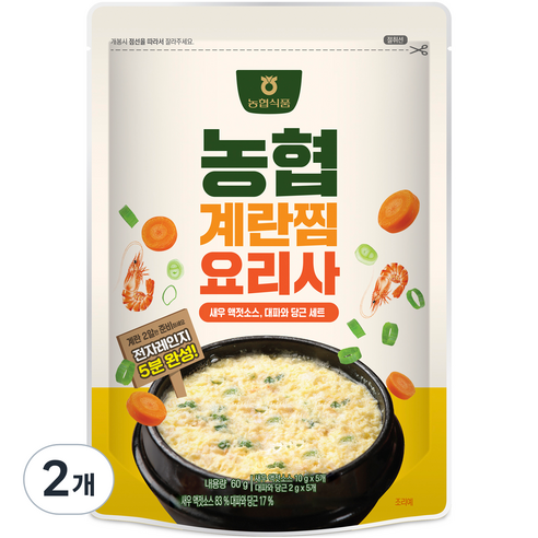 농협 계란찜요리사 조미액젓, 60g, 2개