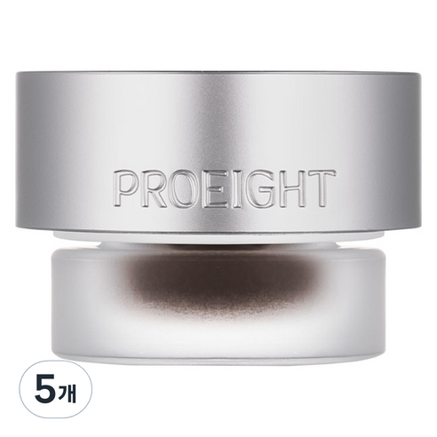 프로에잇 스테이 온 젤 아이라이너 3.7g, 02 다크브라운, 5개