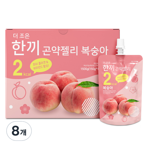 더존건강 더조은 한끼곤약젤리 복숭아 10개입, 80개