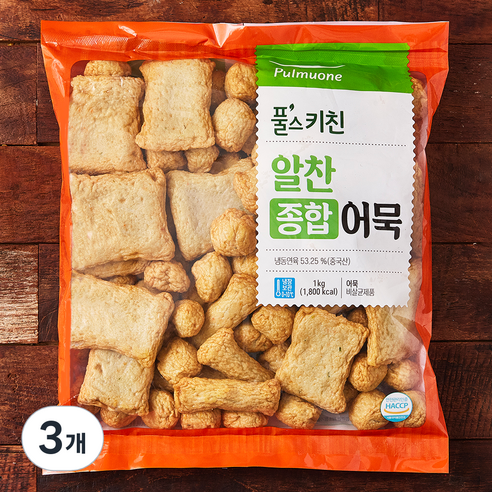 풀스키친 알찬 종합어묵, 1kg, 3개