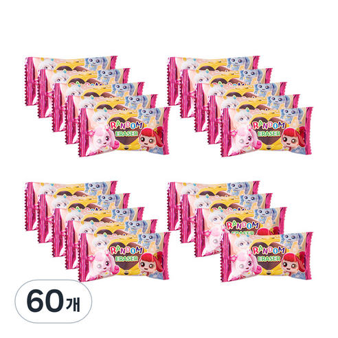 캐치티니핑 3탄 알쏭달쏭 지우개, 랜덤발송, 60개