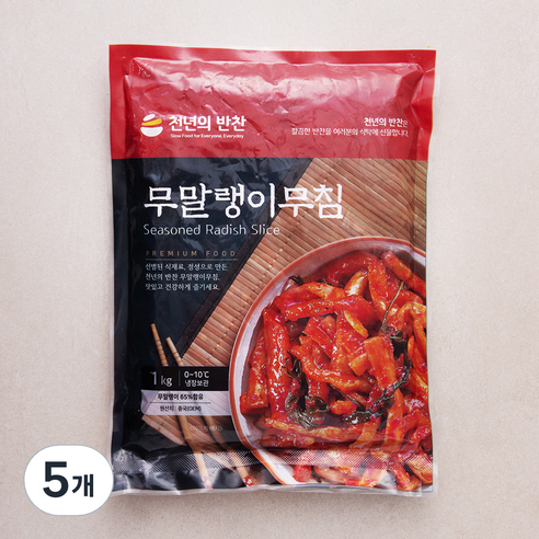 천년의반찬 무말랭이 무침, 1kg, 5개