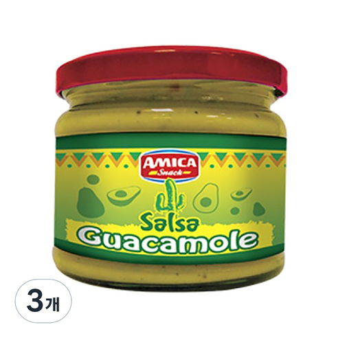 아미카칩스 살사 과카몰레 소스, 280g, 3개