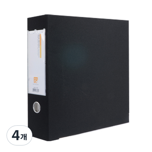 알파 웹D링 바인더 A4 3공 7cm AB949A-7, 흑색, 4개