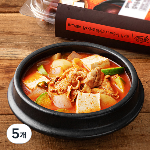 곰곰 감자듬뿍 돼지고기 짜글이 밀키트, 860g, 5개