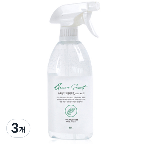 초록향기 피톤치드 스프레이, 500ml, 3개