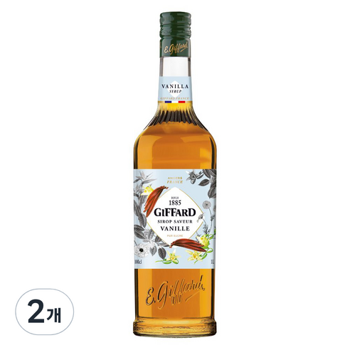 지파드 바닐라 시럽, 1L, 2개
