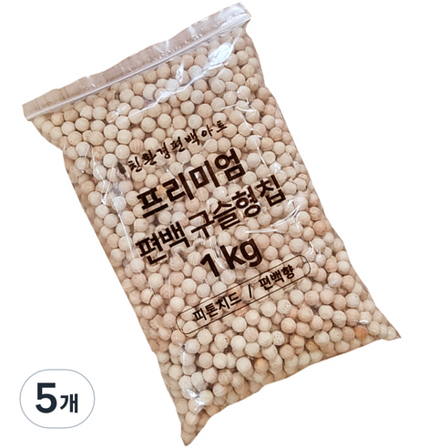 편백아트 프리미엄 편백 구슬형 칩, 5개, 1kg