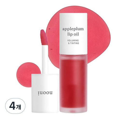 누니 애플 플럼 립 오일, 애플플럼, 3.7ml, 4개