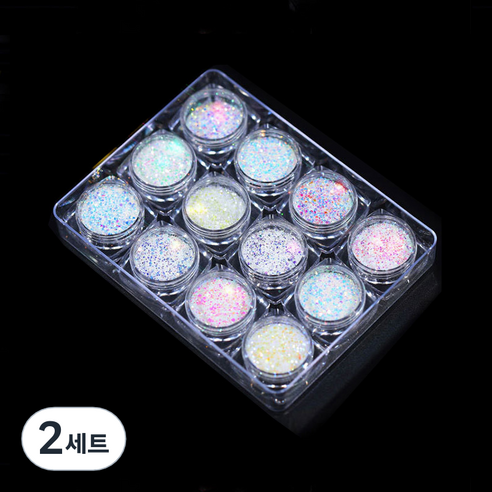 테네져 반짝이 인어 펄 육각 글리터 12종 세트, TZ-02, 2세트