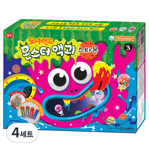 도너랜드 몬스터 액괴 만들기재료, 4세트, 스타몬