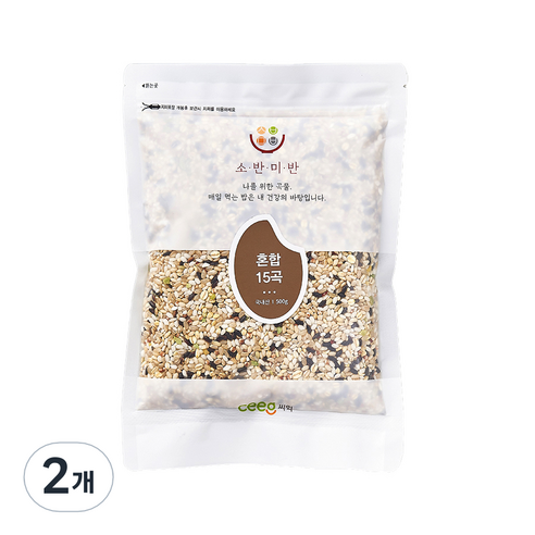 씨익 소반미반 혼합 15곡, 500g, 2개
