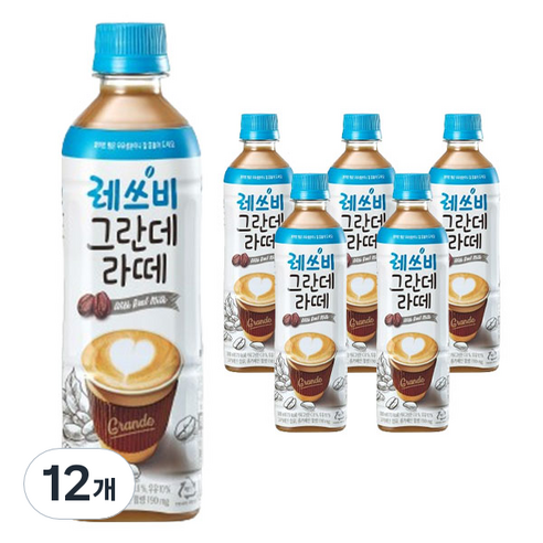 레쓰비 그란데 라떼, 500ml, 12개