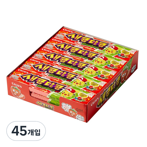 크라운 새콤달콤 딸기, 29g, 45개