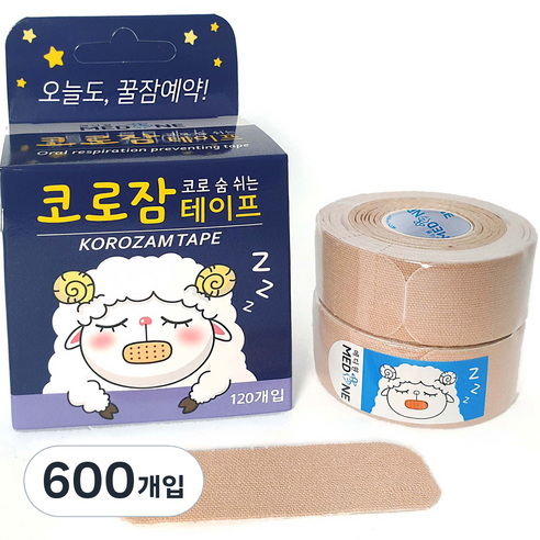 메디원 코로잠 코로 숨 쉬는 입막음 테이프, 600개입