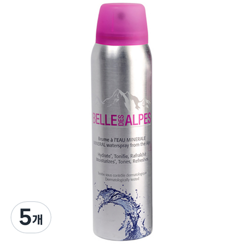 벨데스 알프스 미네랄워터 스프레이, 75ml, 5개
